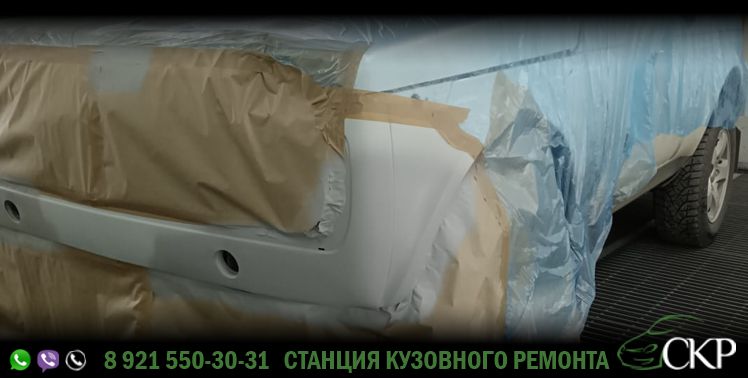Ремонт передней части кузова Лада Нива - (Lada Niva) в СПб в автосервисе СКР